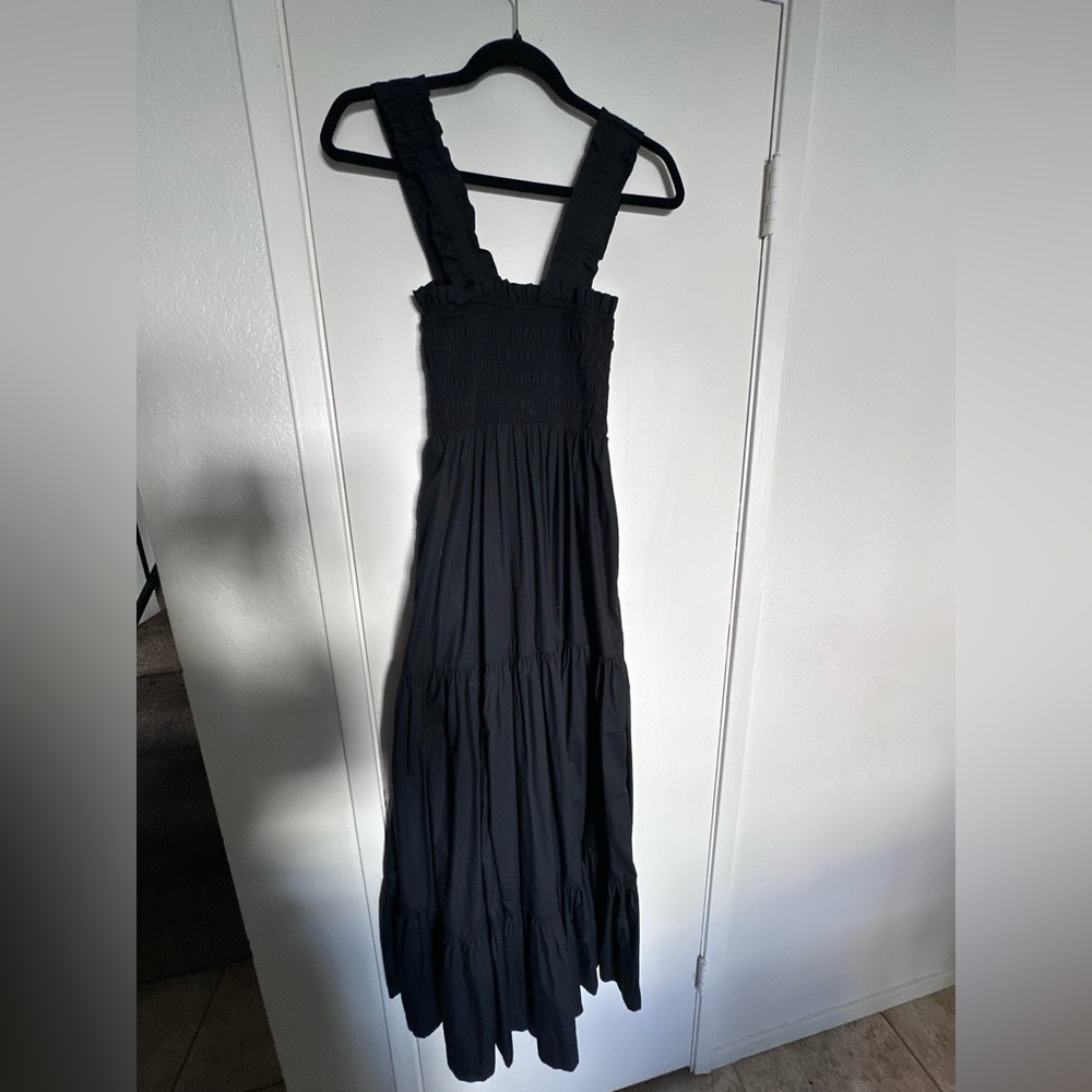 Abercrombie & Fitch Black Smocked Maxi Dress - Picture 6 of 6